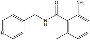 2-amino-6-methyl-N-(pyridin-4-ylmethyl)benzamide Struktur