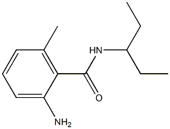 2-amino-N-(1-ethylpropyl)-6-methylbenzamide Struktur