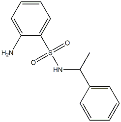 2-amino-N-(1-phenylethyl)benzenesulfonamide Struktur