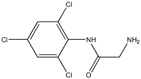 2-amino-N-(2,4,6-trichlorophenyl)acetamide Struktur