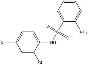 2-amino-N-(2,4-dichlorophenyl)benzene-1-sulfonamide Struktur