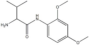 2-amino-N-(2,4-dimethoxyphenyl)-3-methylbutanamide Struktur