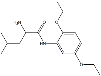 2-amino-N-(2,5-diethoxyphenyl)-4-methylpentanamide Struktur