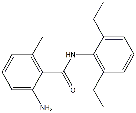 2-amino-N-(2,6-diethylphenyl)-6-methylbenzamide Struktur