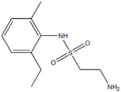 2-amino-N-(2-ethyl-6-methylphenyl)ethane-1-sulfonamide Struktur