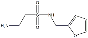 2-amino-N-(2-furylmethyl)ethanesulfonamide Struktur