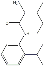 2-amino-N-(2-isopropylphenyl)-3-methylpentanamide Struktur