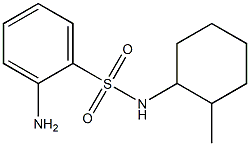 2-amino-N-(2-methylcyclohexyl)benzenesulfonamide Struktur