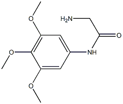 2-amino-N-(3,4,5-trimethoxyphenyl)acetamide Struktur