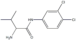 2-amino-N-(3,4-dichlorophenyl)-3-methylbutanamide Struktur