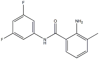 2-amino-N-(3,5-difluorophenyl)-3-methylbenzamide Struktur