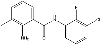 2-amino-N-(3-chloro-2-fluorophenyl)-3-methylbenzamide Struktur