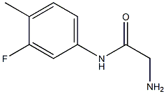 2-amino-N-(3-fluoro-4-methylphenyl)acetamide Struktur