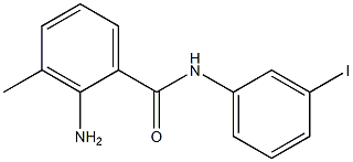 2-amino-N-(3-iodophenyl)-3-methylbenzamide Struktur