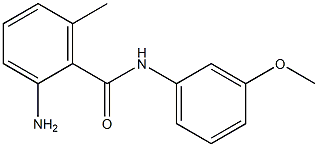 2-amino-N-(3-methoxyphenyl)-6-methylbenzamide Struktur