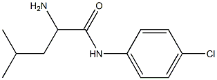 2-amino-N-(4-chlorophenyl)-4-methylpentanamide Struktur