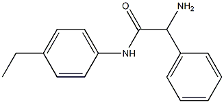 2-amino-N-(4-ethylphenyl)-2-phenylacetamide Struktur