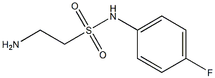 2-amino-N-(4-fluorophenyl)ethanesulfonamide Struktur