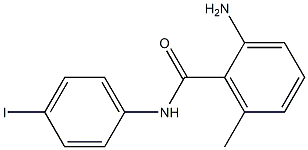 2-amino-N-(4-iodophenyl)-6-methylbenzamide Struktur