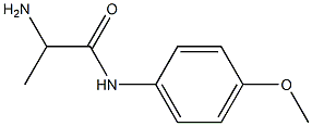 2-amino-N-(4-methoxyphenyl)propanamide Struktur