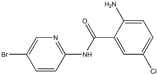 2-amino-N-(5-bromopyridin-2-yl)-5-chlorobenzamide Struktur