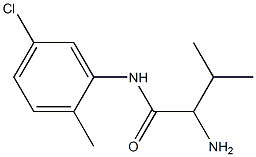 2-amino-N-(5-chloro-2-methylphenyl)-3-methylbutanamide Struktur