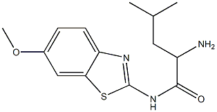 2-amino-N-(6-methoxy-1,3-benzothiazol-2-yl)-4-methylpentanamide Struktur