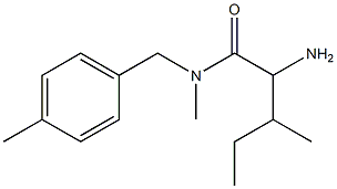 2-amino-N,3-dimethyl-N-[(4-methylphenyl)methyl]pentanamide Struktur