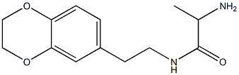 2-amino-N-[2-(2,3-dihydro-1,4-benzodioxin-6-yl)ethyl]propanamide Struktur