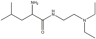 2-amino-N-[2-(diethylamino)ethyl]-4-methylpentanamide Struktur