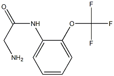 2-amino-N-[2-(trifluoromethoxy)phenyl]acetamide Struktur