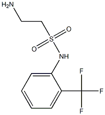 2-amino-N-[2-(trifluoromethyl)phenyl]ethane-1-sulfonamide Struktur