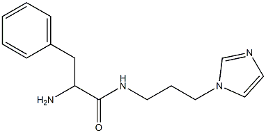 2-amino-N-[3-(1H-imidazol-1-yl)propyl]-3-phenylpropanamide Struktur