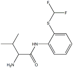 2-amino-N-{2-[(difluoromethyl)thio]phenyl}-3-methylbutanamide Struktur