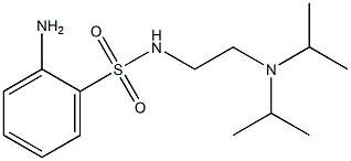 2-amino-N-{2-[bis(propan-2-yl)amino]ethyl}benzene-1-sulfonamide Struktur