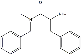 2-amino-N-benzyl-N-methyl-3-phenylpropanamide Struktur