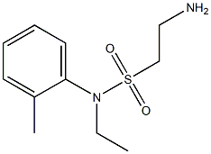 2-amino-N-ethyl-N-(2-methylphenyl)ethane-1-sulfonamide Struktur