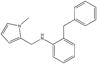 2-benzyl-N-[(1-methyl-1H-pyrrol-2-yl)methyl]aniline Struktur