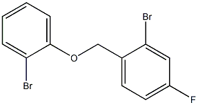 2-bromo-1-(2-bromophenoxymethyl)-4-fluorobenzene Struktur