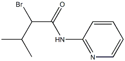 2-bromo-3-methyl-N-(pyridin-2-yl)butanamide Struktur