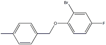 2-bromo-4-fluoro-1-[(4-methylphenyl)methoxy]benzene Struktur