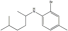 2-bromo-4-methyl-N-(5-methylhexan-2-yl)aniline Struktur