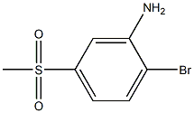 2-bromo-5-methanesulfonylaniline Struktur