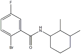 2-bromo-N-(2,3-dimethylcyclohexyl)-5-fluorobenzamide Struktur