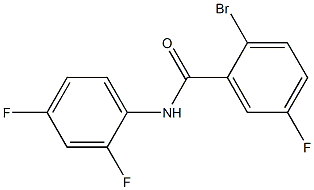 2-bromo-N-(2,4-difluorophenyl)-5-fluorobenzamide Struktur