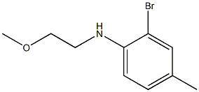 2-bromo-N-(2-methoxyethyl)-4-methylaniline Struktur