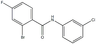 2-bromo-N-(3-chlorophenyl)-4-fluorobenzamide Struktur