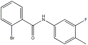 2-bromo-N-(3-fluoro-4-methylphenyl)benzamide Struktur