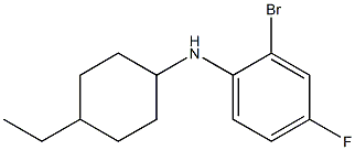 2-bromo-N-(4-ethylcyclohexyl)-4-fluoroaniline Struktur