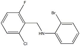 2-bromo-N-[(2-chloro-6-fluorophenyl)methyl]aniline Struktur